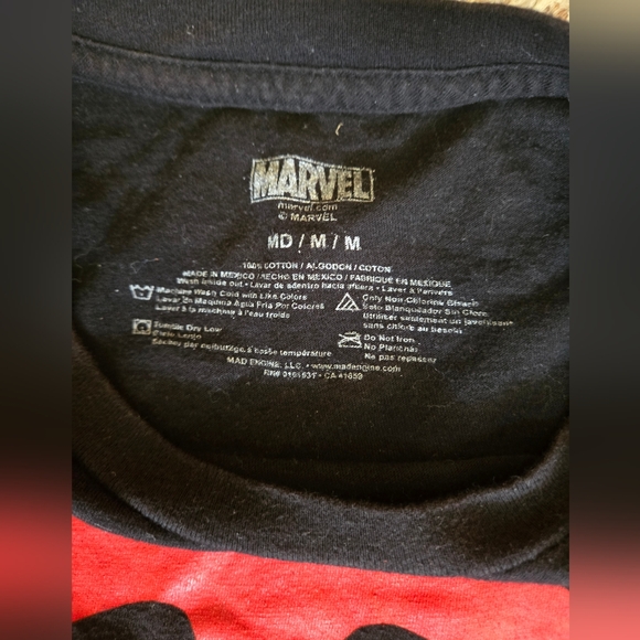 Dead Pool Marvel Black Short Sleeve T Shirt Size Medium Adult - Picture 5 of 7